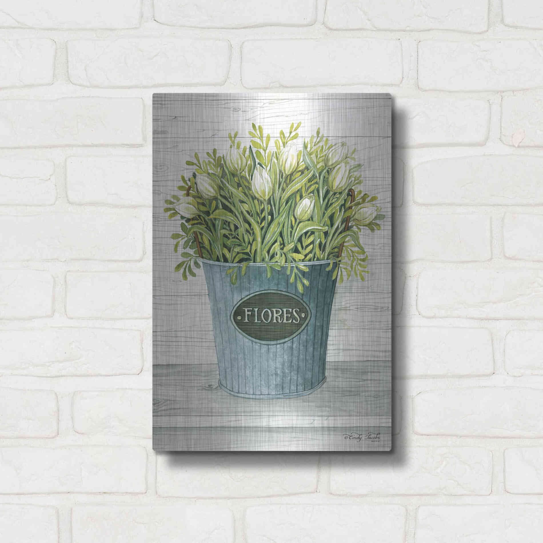 Luxe Metal Art 'Today's Picks' by Cindy Jacobs, Metal Wall Art,12x16