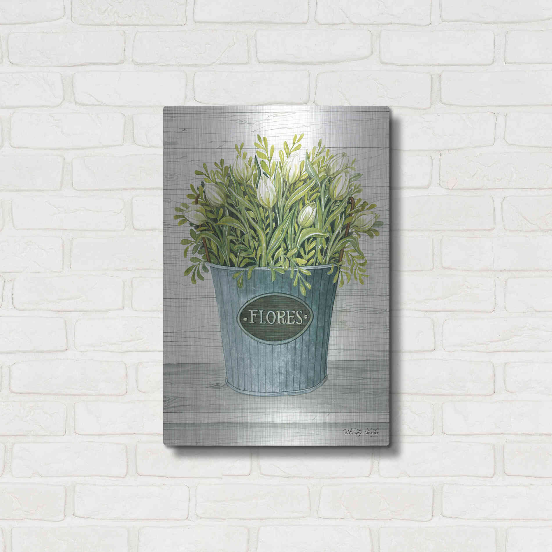 Luxe Metal Art 'Today's Picks' by Cindy Jacobs, Metal Wall Art,16x24