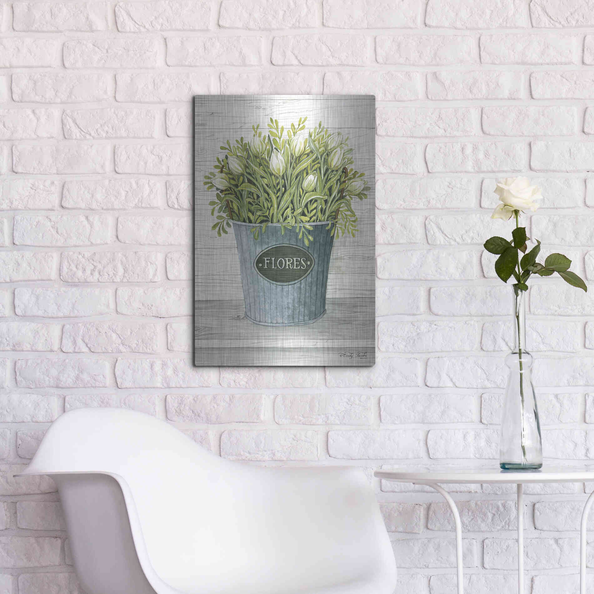 Luxe Metal Art 'Today's Picks' by Cindy Jacobs, Metal Wall Art,16x24