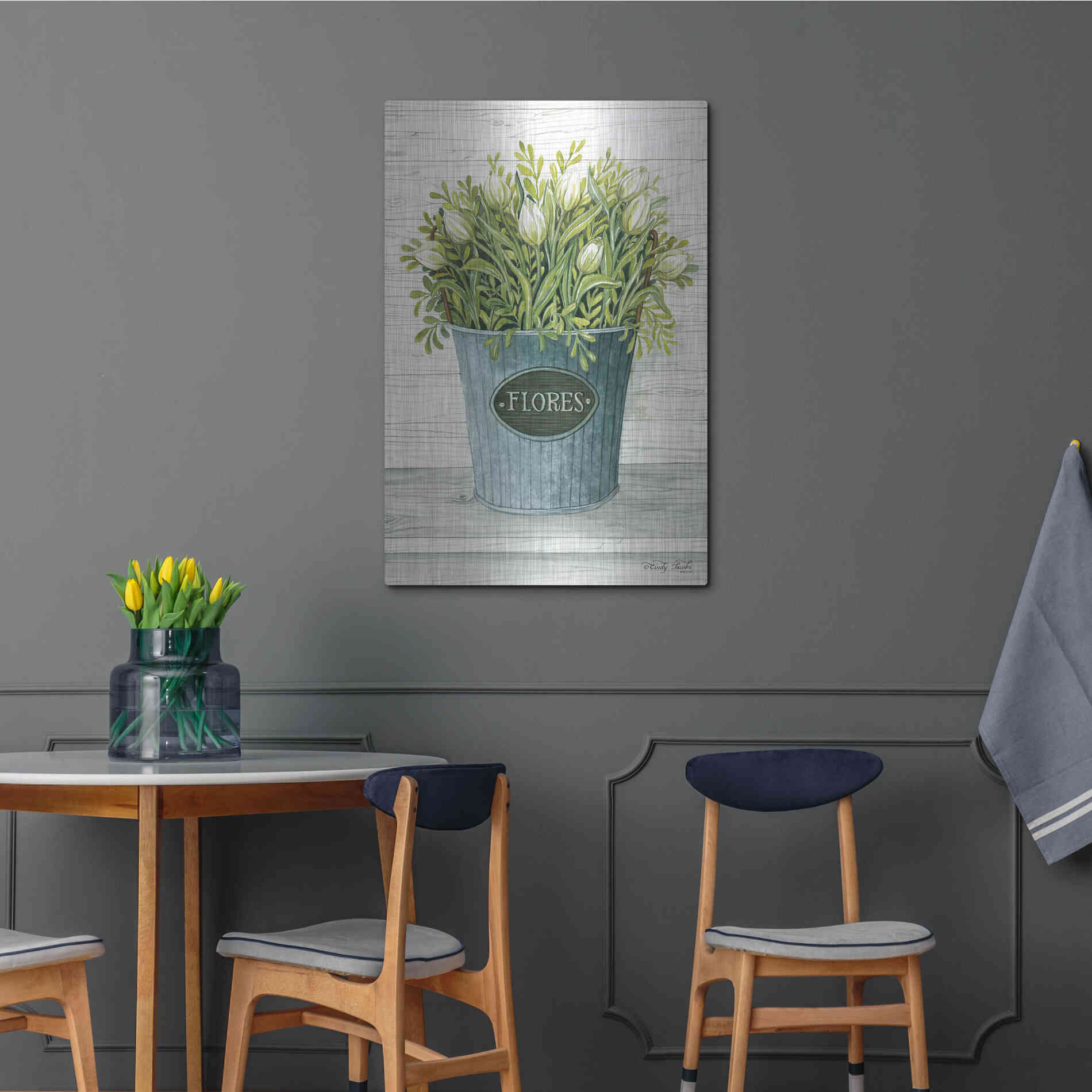 Luxe Metal Art 'Today's Picks' by Cindy Jacobs, Metal Wall Art,24x36