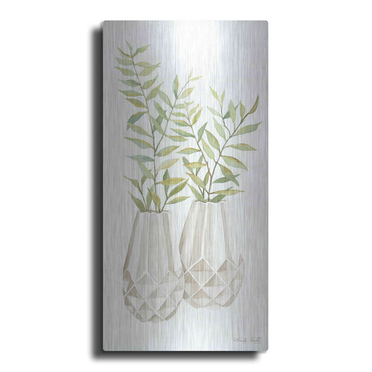 Luxe Metal Art 'Geometric Vase I' by Cindy Jacobs, Metal Wall Art