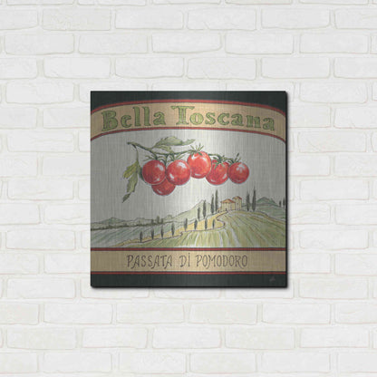 Luxe Metal Art 'Tuscan Flavor V' by Daphne Brissonet, Metal Wall Art,24x24