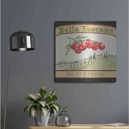 Luxe Metal Art 'Tuscan Flavor V' by Daphne Brissonet, Metal Wall Art,24x24