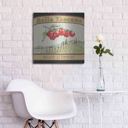 Luxe Metal Art 'Tuscan Flavor V' by Daphne Brissonet, Metal Wall Art,24x24