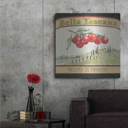 Luxe Metal Art 'Tuscan Flavor V' by Daphne Brissonet, Metal Wall Art,36x36