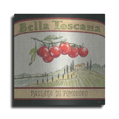 Luxe Metal Art 'Tuscan Flavor V' by Daphne Brissonet, Metal Wall Art