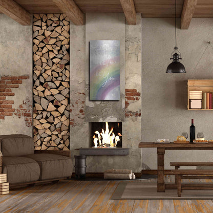 Luxe Metal Art 'Be Brave' by Cindy Jacobs, Metal Wall Art,24x48