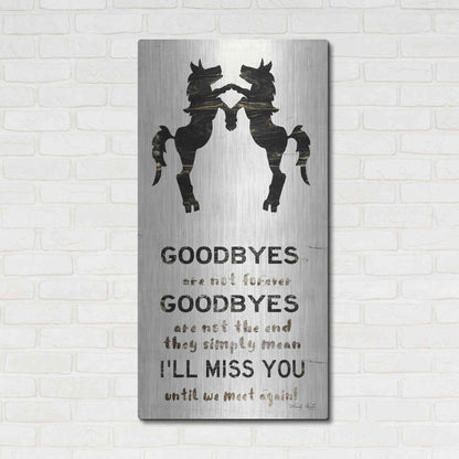 Luxe Metal Art 'I'll Miss You' by Cindy Jacobs, Metal Wall Art,24x48