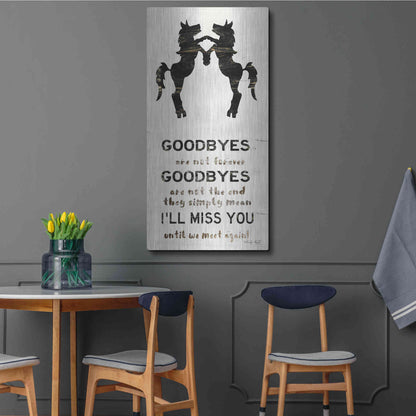 Luxe Metal Art 'I'll Miss You' by Cindy Jacobs, Metal Wall Art,24x48
