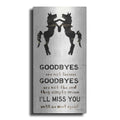 Luxe Metal Art 'I'll Miss You' by Cindy Jacobs, Metal Wall Art