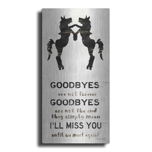 Luxe Metal Art 'I'll Miss You' by Cindy Jacobs, Metal Wall Art