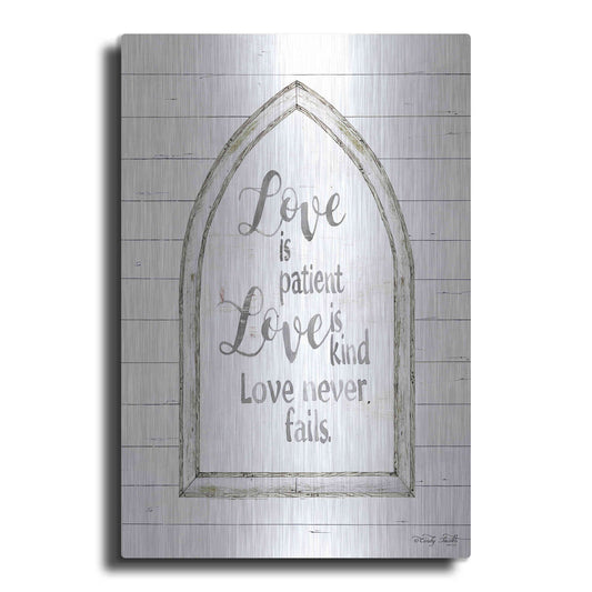 Luxe Metal Art 'Love is Patient Arch' by Cindy Jacobs, Metal Wall Art