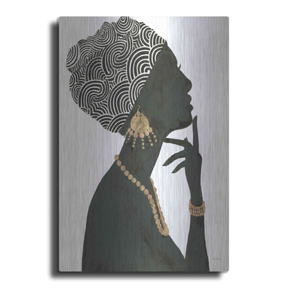 Luxe Metal Art 'Graceful Majesty I' by Emily Adams, Metal Wall Art