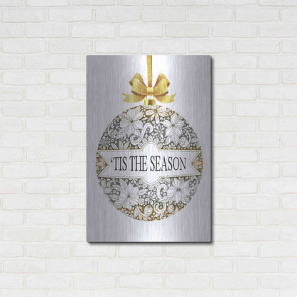 Luxe Metal Art 'Tis the Season Ornament' by Cindy Jacobs, Metal Wall Art,24x36