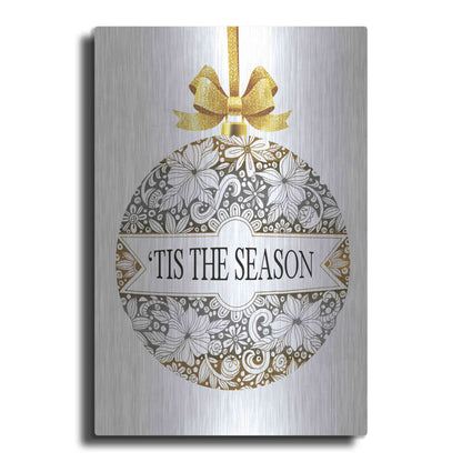 Luxe Metal Art 'Tis the Season Ornament' by Cindy Jacobs, Metal Wall Art