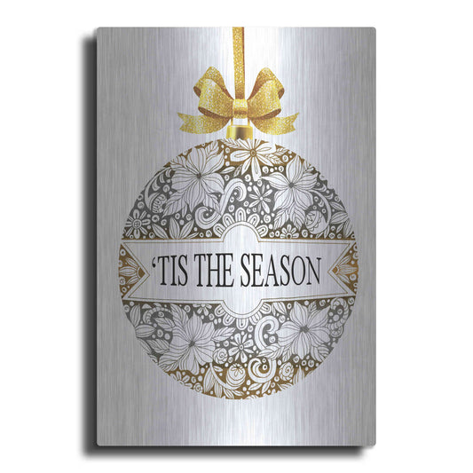 Luxe Metal Art 'Tis the Season Ornament' by Cindy Jacobs, Metal Wall Art
