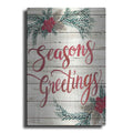 Luxe Metal Art 'Seasons Greetings' by Cindy Jacobs, Metal Wall Art