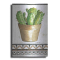 Luxe Metal Art 'Happy Cactus' by Cindy Jacobs, Metal Wall Art