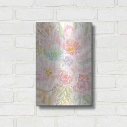 Luxe Metal Art 'Mixed Floral Blooms II' by Cindy Jacobs, Metal Wall Art,12x16