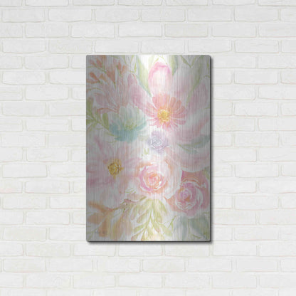 Luxe Metal Art 'Mixed Floral Blooms II' by Cindy Jacobs, Metal Wall Art,24x36