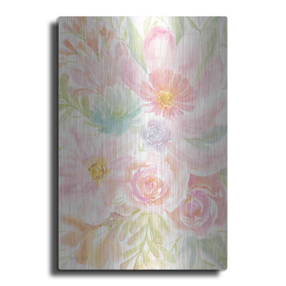 Luxe Metal Art 'Mixed Floral Blooms II' by Cindy Jacobs, Metal Wall Art