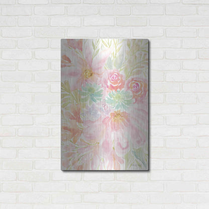 Luxe Metal Art 'Mixed Floral Blooms III' by Cindy Jacobs, Metal Wall Art,24x36