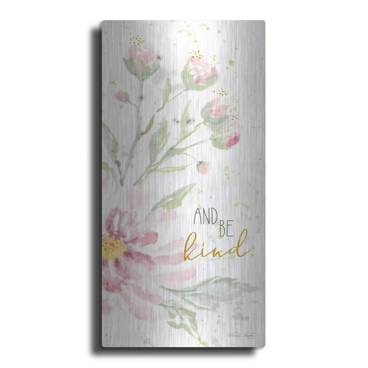 Luxe Metal Art 'Floral Be Kind' by Cindy Jacobs, Metal Wall Art