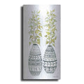 Luxe Metal Art 'Mud Cloth Vase II' by Cindy Jacobs, Metal Wall Art