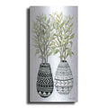 Luxe Metal Art 'Mud Cloth Vase III' by Cindy Jacobs, Metal Wall Art