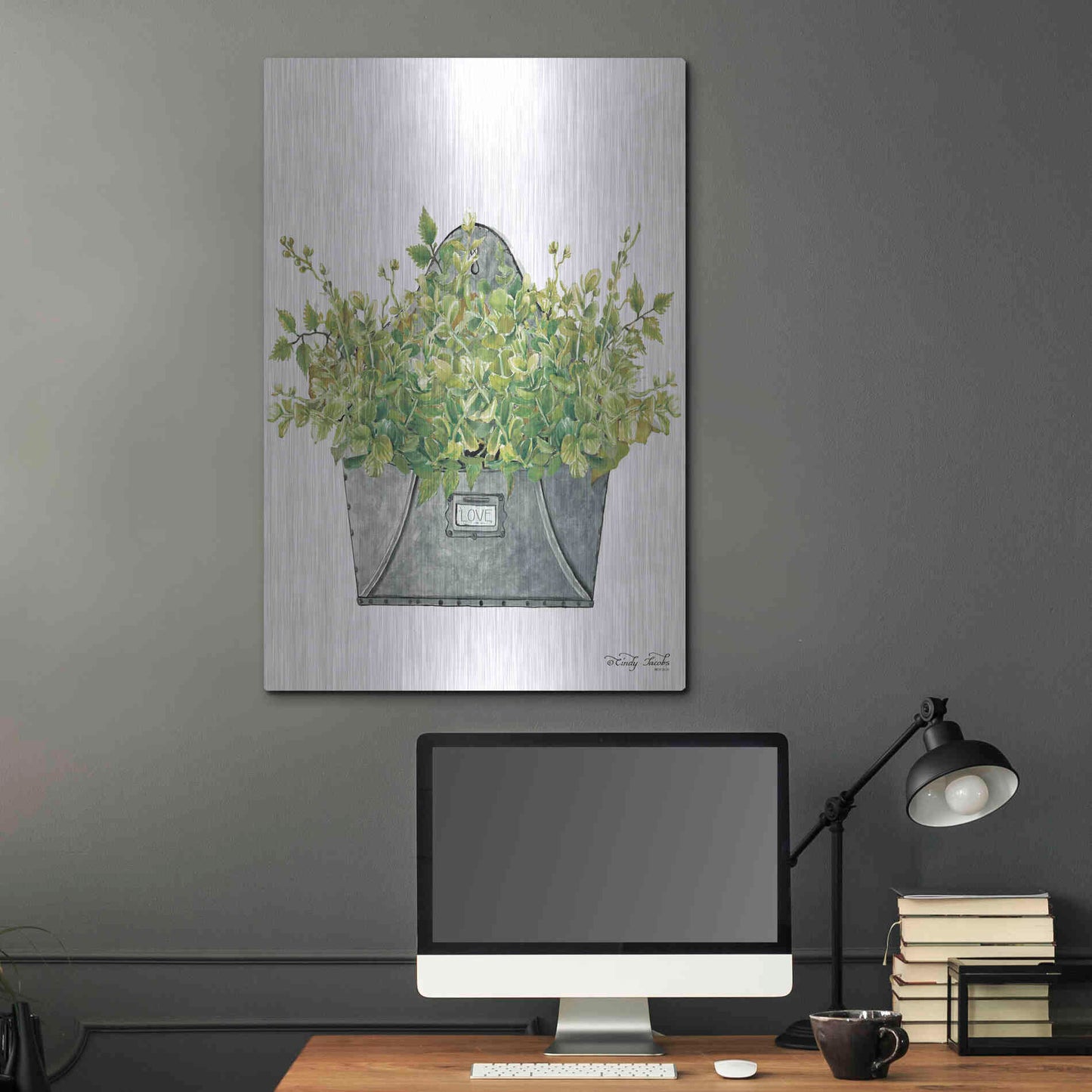 Luxe Metal Art 'Love Wall Box' by Cindy Jacobs, Metal Wall Art,24x36