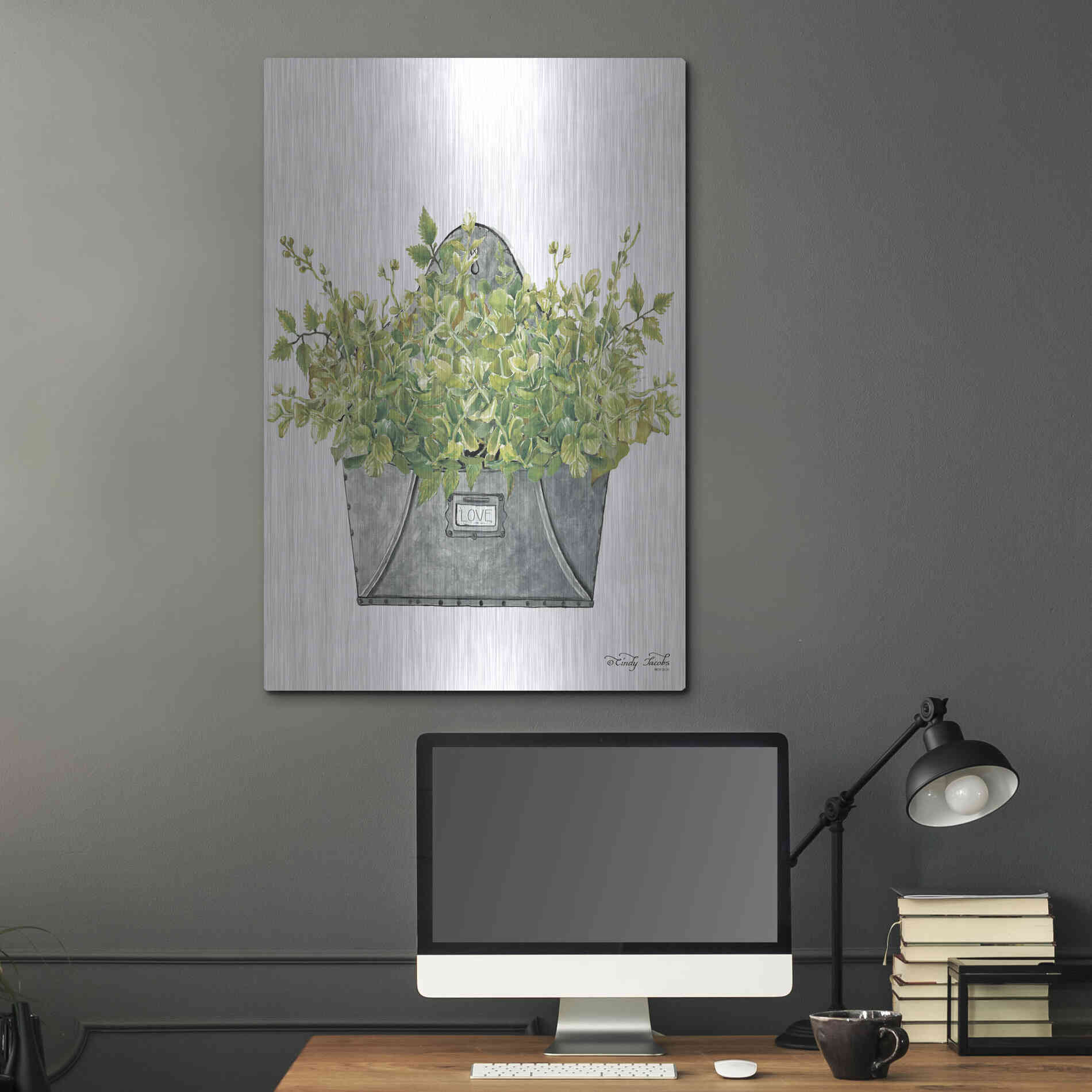 Luxe Metal Art 'Love Wall Box' by Cindy Jacobs, Metal Wall Art,24x36