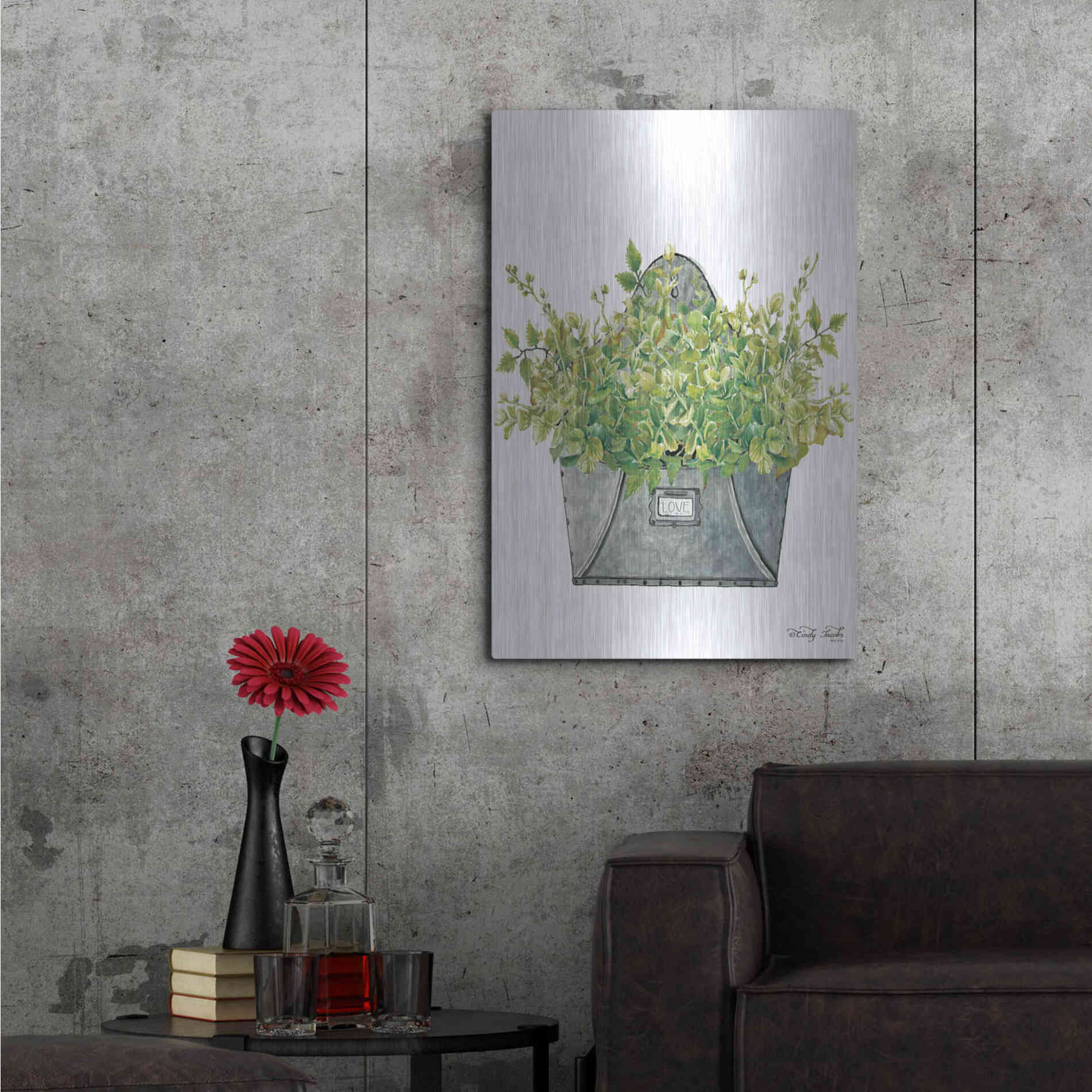 Luxe Metal Art 'Love Wall Box' by Cindy Jacobs, Metal Wall Art,24x36