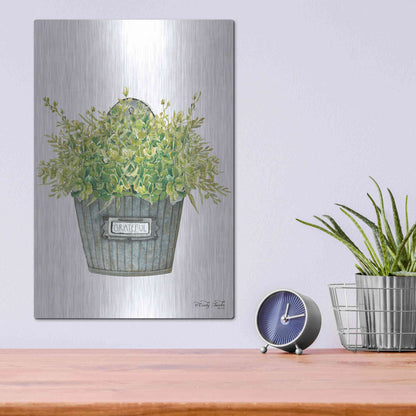 Luxe Metal Art 'Grateful Wall Box' by Cindy Jacobs, Metal Wall Art,12x16