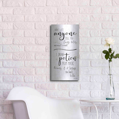 Luxe Metal Art 'Don't Let Anyone Tell you' by Cindy Jacobs, Metal Wall Art,12x24