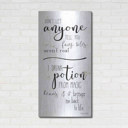 Luxe Metal Art 'Don't Let Anyone Tell you' by Cindy Jacobs, Metal Wall Art,24x48