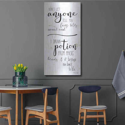 Luxe Metal Art 'Don't Let Anyone Tell you' by Cindy Jacobs, Metal Wall Art,24x48