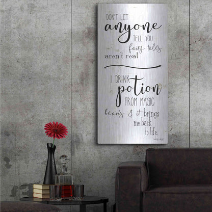 Luxe Metal Art 'Don't Let Anyone Tell you' by Cindy Jacobs, Metal Wall Art,24x48