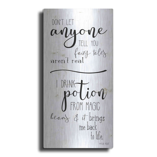 Luxe Metal Art 'Don't Let Anyone Tell you' by Cindy Jacobs, Metal Wall Art