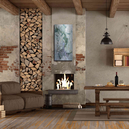 Luxe Metal Art 'Mermaid' by Cindy Jacobs, Metal Wall Art,24x48