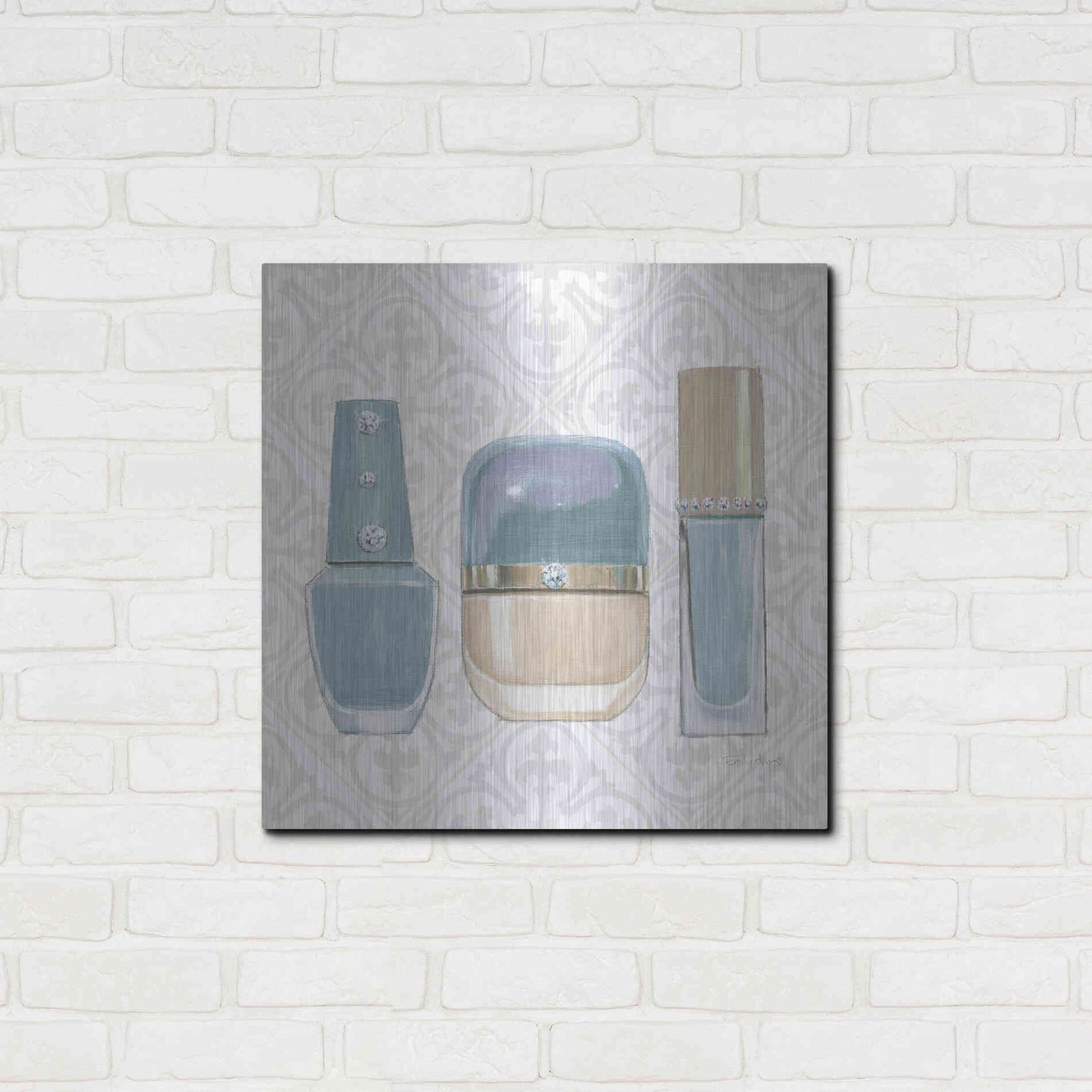 Luxe Metal Art 'Must Have Fashion IV' by Emily Adams, Metal Wall Art,24x24