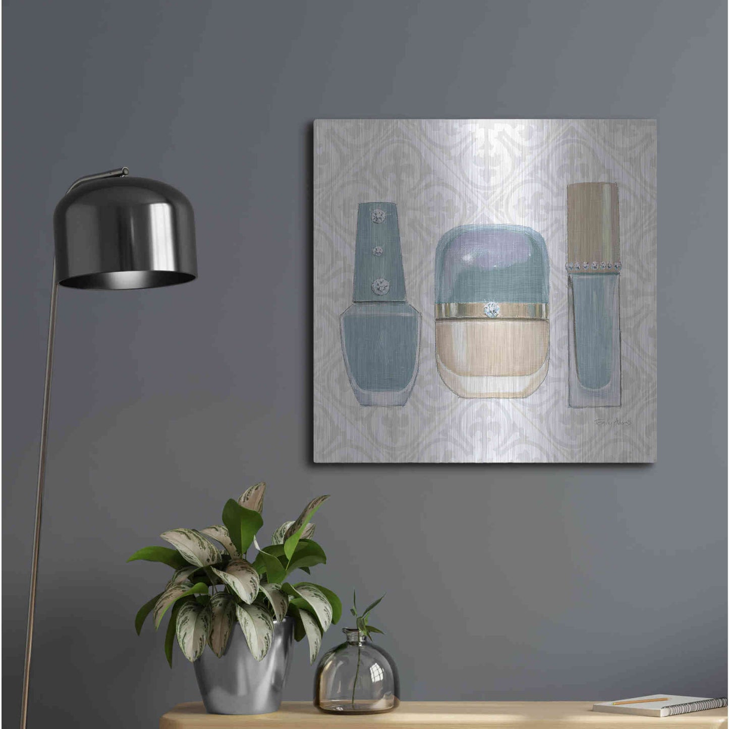 Luxe Metal Art 'Must Have Fashion IV' by Emily Adams, Metal Wall Art,24x24