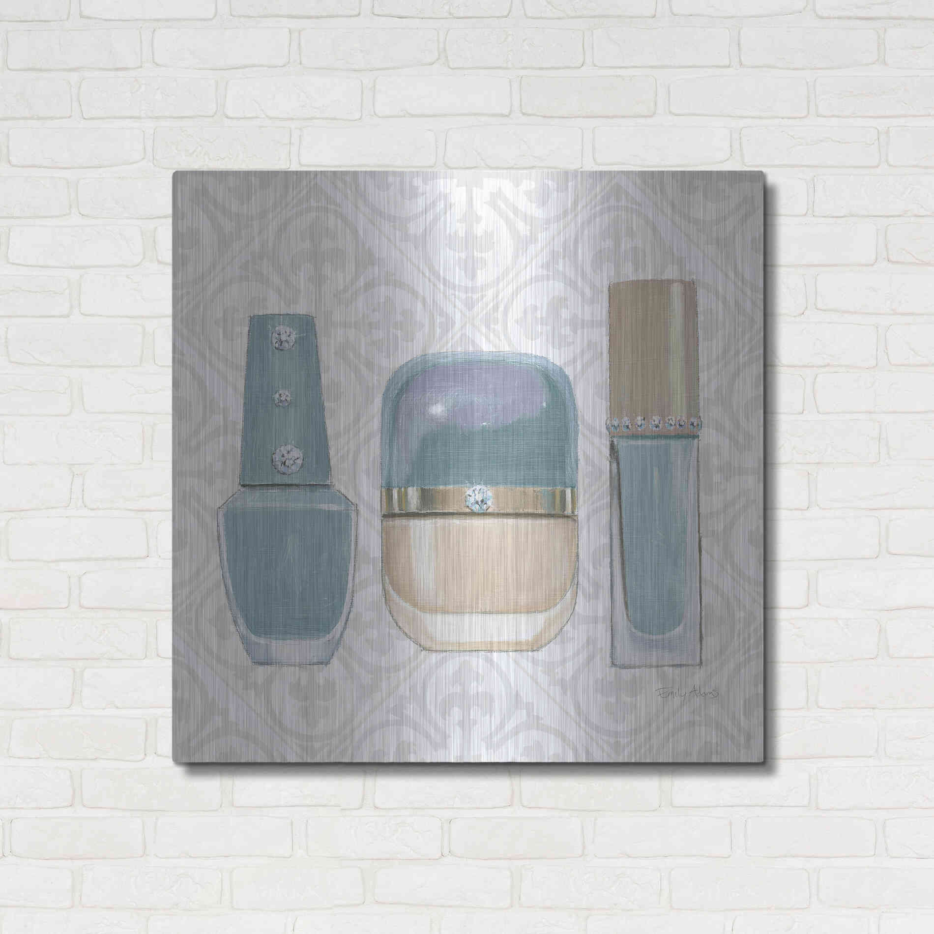 Luxe Metal Art 'Must Have Fashion IV' by Emily Adams, Metal Wall Art,36x36