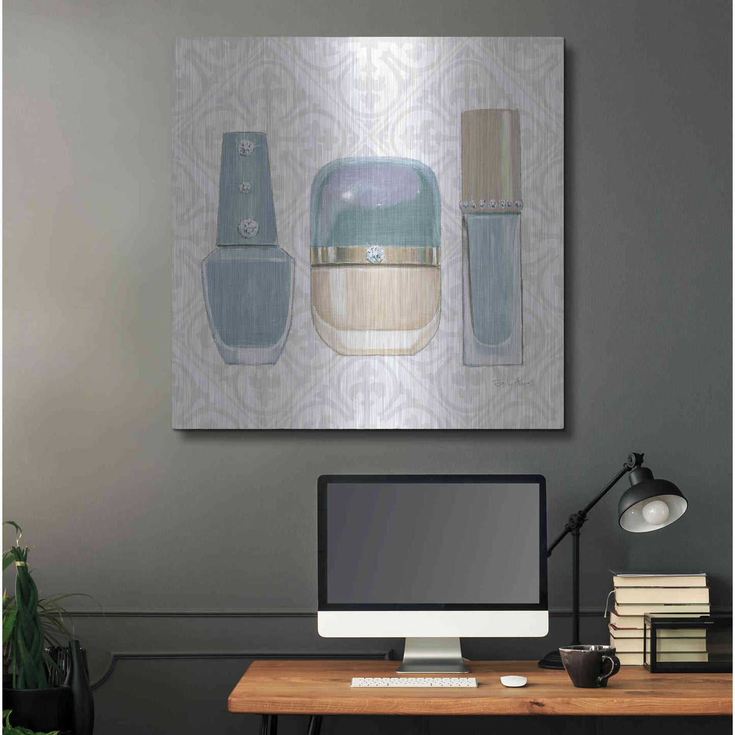 Luxe Metal Art 'Must Have Fashion IV' by Emily Adams, Metal Wall Art,36x36