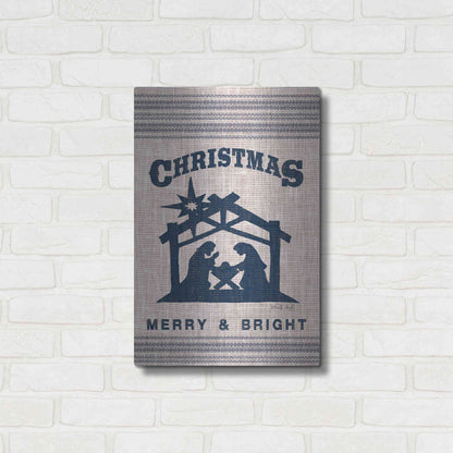 Luxe Metal Art 'Christmas Merry & Bright' by Cindy Jacobs, Metal Wall Art,16x24