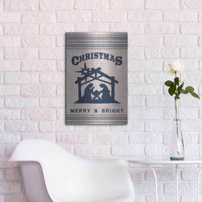 Luxe Metal Art 'Christmas Merry & Bright' by Cindy Jacobs, Metal Wall Art,16x24