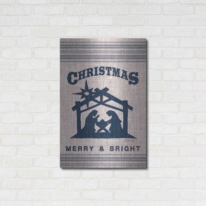 Luxe Metal Art 'Christmas Merry & Bright' by Cindy Jacobs, Metal Wall Art,24x36