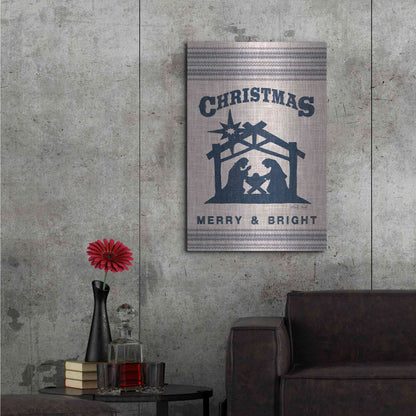 Luxe Metal Art 'Christmas Merry & Bright' by Cindy Jacobs, Metal Wall Art,24x36