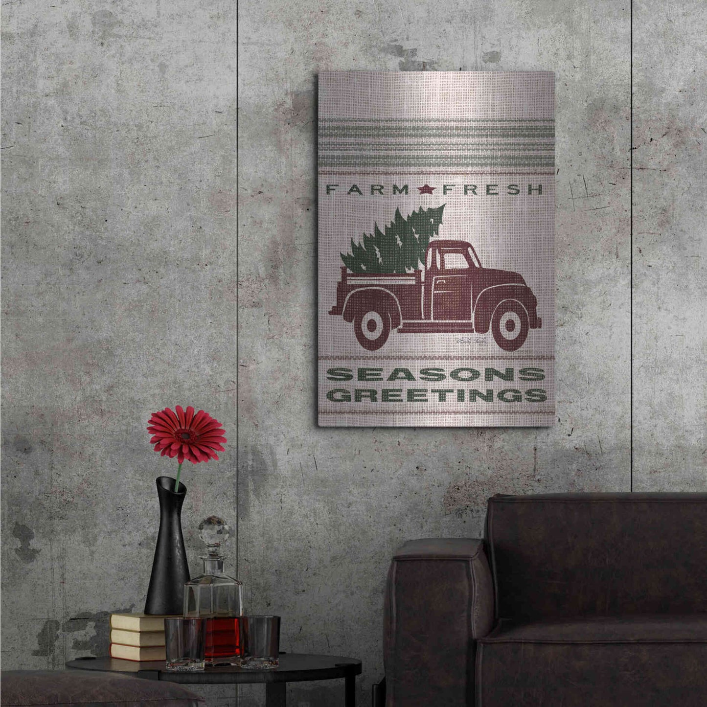 Luxe Metal Art 'Farm Fresh Seasons Greetings' by Cindy Jacobs, Metal Wall Art,24x36