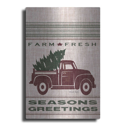 Luxe Metal Art 'Farm Fresh Seasons Greetings' by Cindy Jacobs, Metal Wall Art