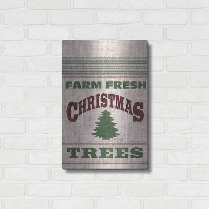 Luxe Metal Art 'Farm Fresh Christmas Trees' by Cindy Jacobs, Metal Wall Art,16x24